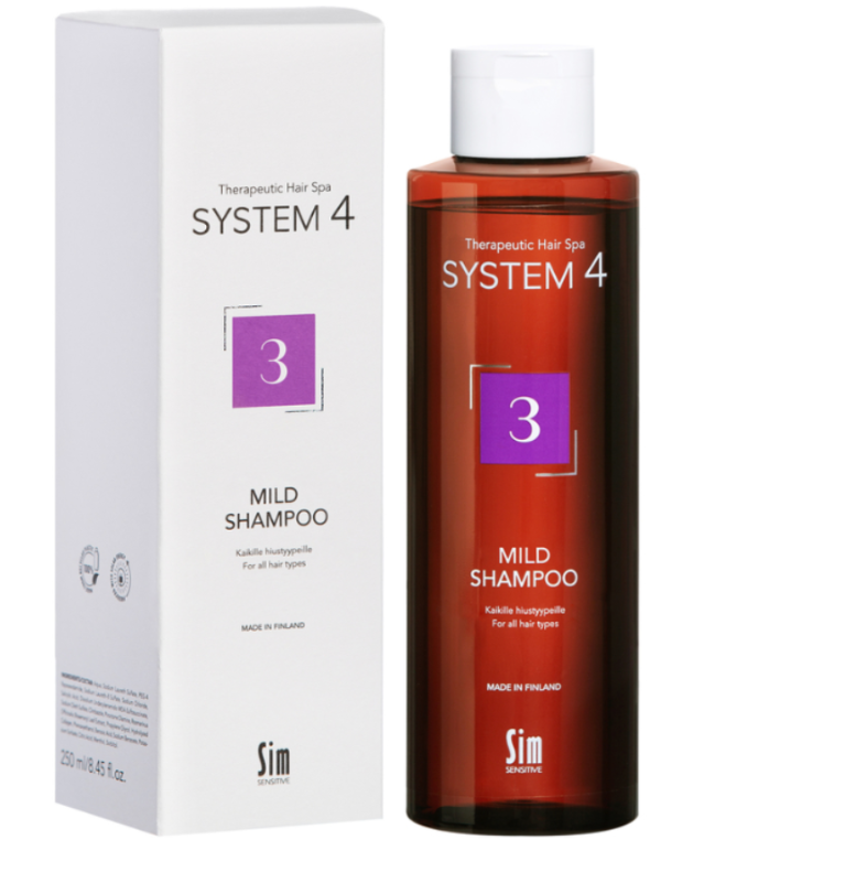 Sim SENSITIVE System 4 [3] 溫和甘寶素洗髮水 Mild Shampoo 250ml (#11323)